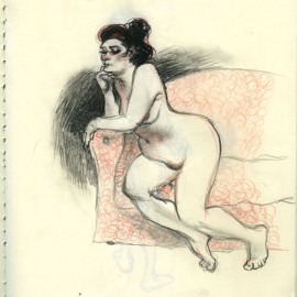 Croquis de nu.