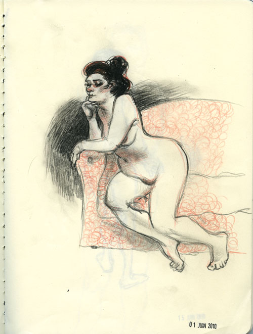 Croquis de nu.