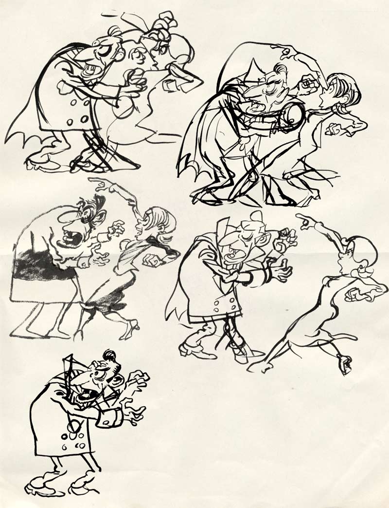 Sketches for a comics page